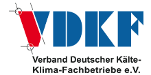 Logo VDKF Verband Deutscher Kälte-Klima-Fachbetriebe e.V. in Berlin und Brandenburg
